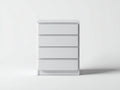 Cómodas de madera 80x40x100 cm - blanco - diseño moderno con 4 cajones para dormitorio